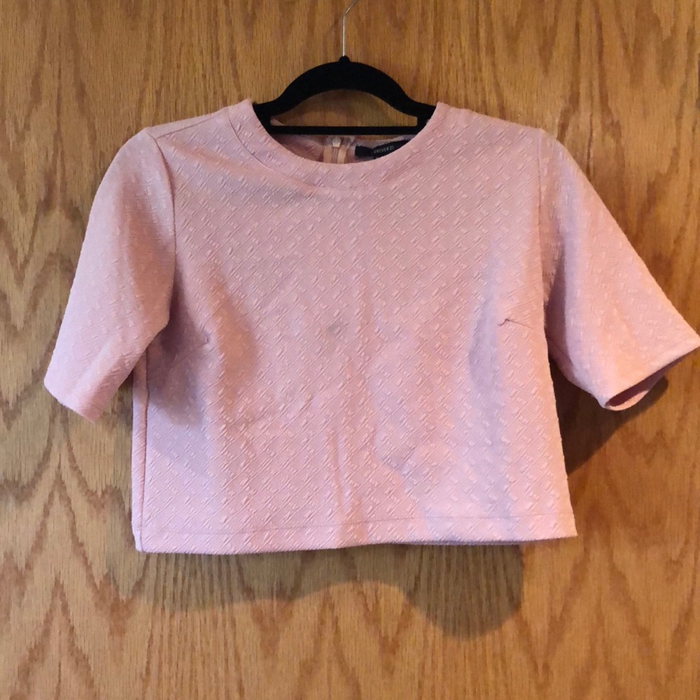 Pink crop top